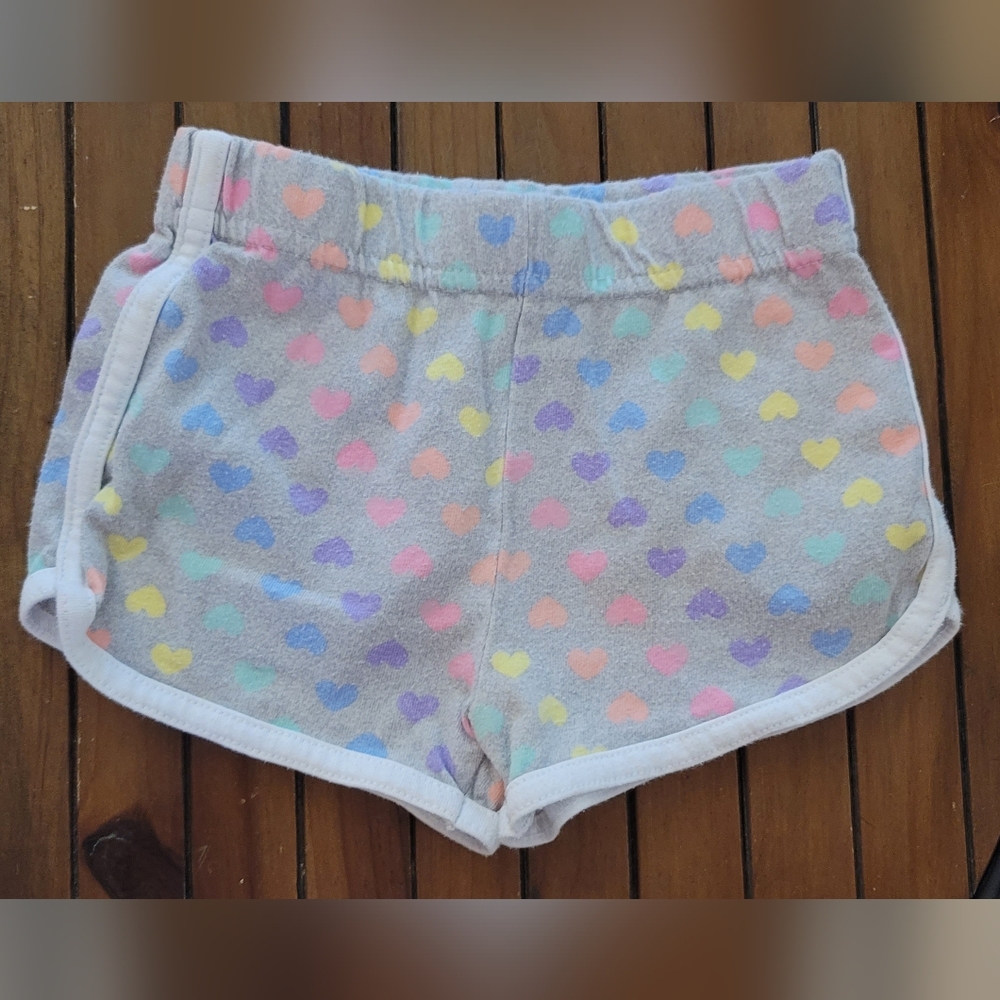 Garanimals Rainbow hearts gray shorts 3T